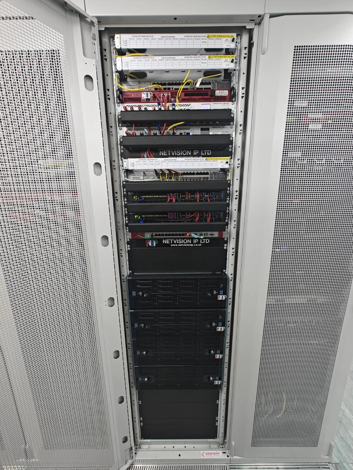 Netvision IP server and network rack