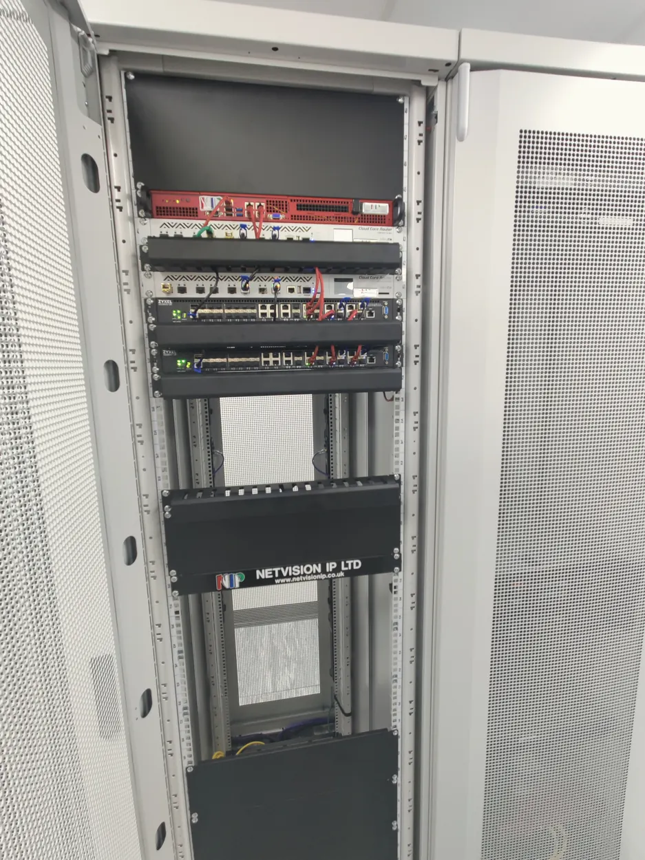 Installed network cabinet